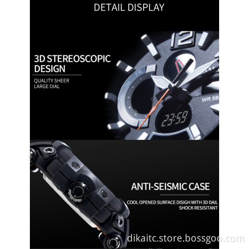 SMAEL Top Brand Luxury Sport Watch Men Digital